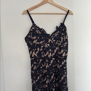 Nordstrom Black Slip Midi Dress Sleeveless Spaghetti Strap